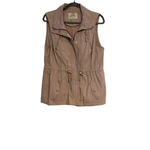 Sleeveless Utility Vest Ashley By 26 International L Adjustable Waist Long Line